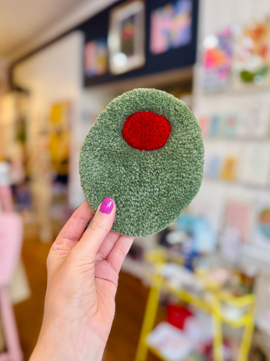 Olive Tufted Wall Hanging - Bug & Cat