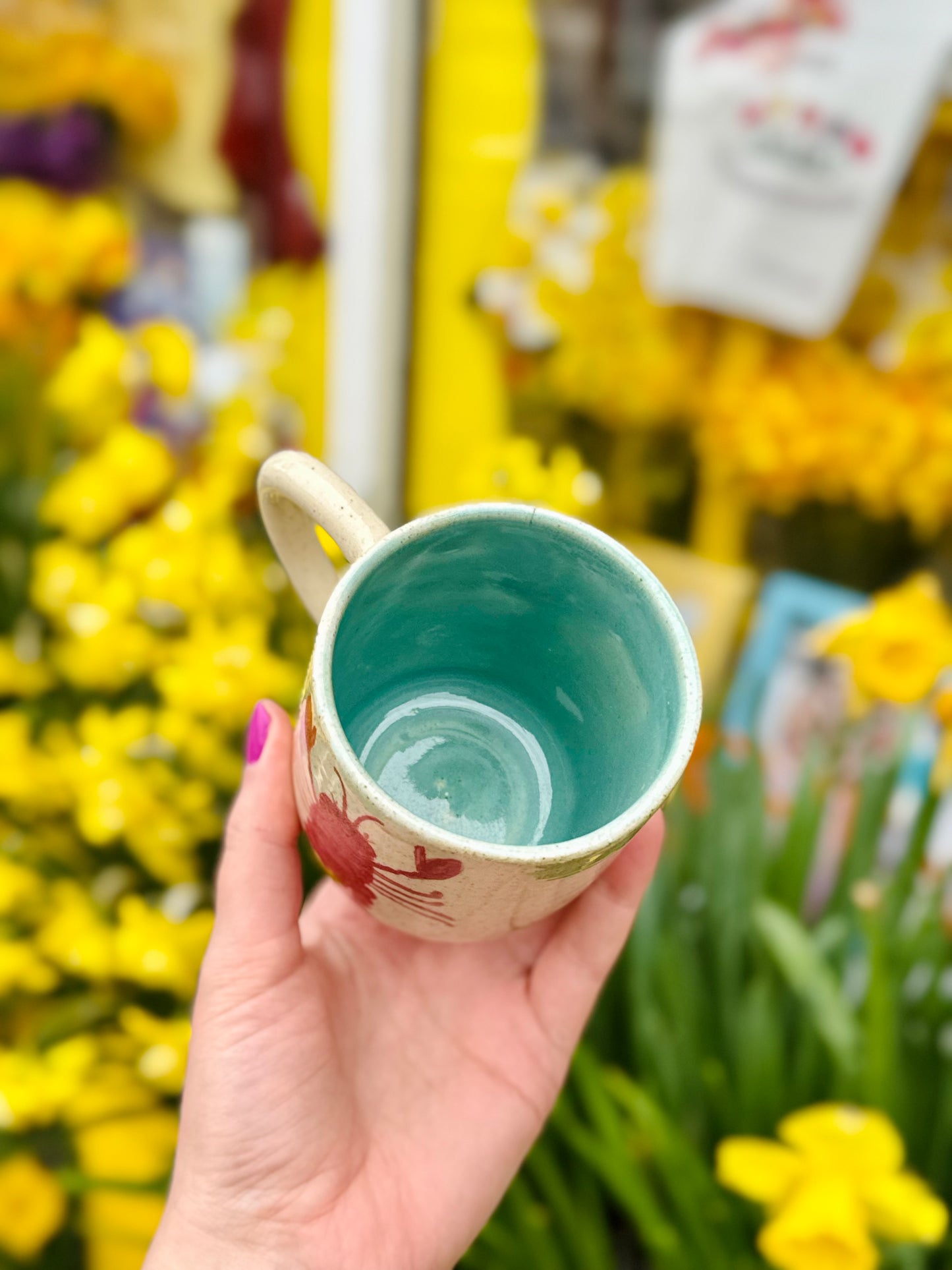 Handmade Lobster Mug - East Transit Pottery