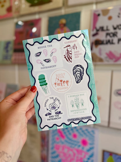 Overseasoned Sticker Sheet