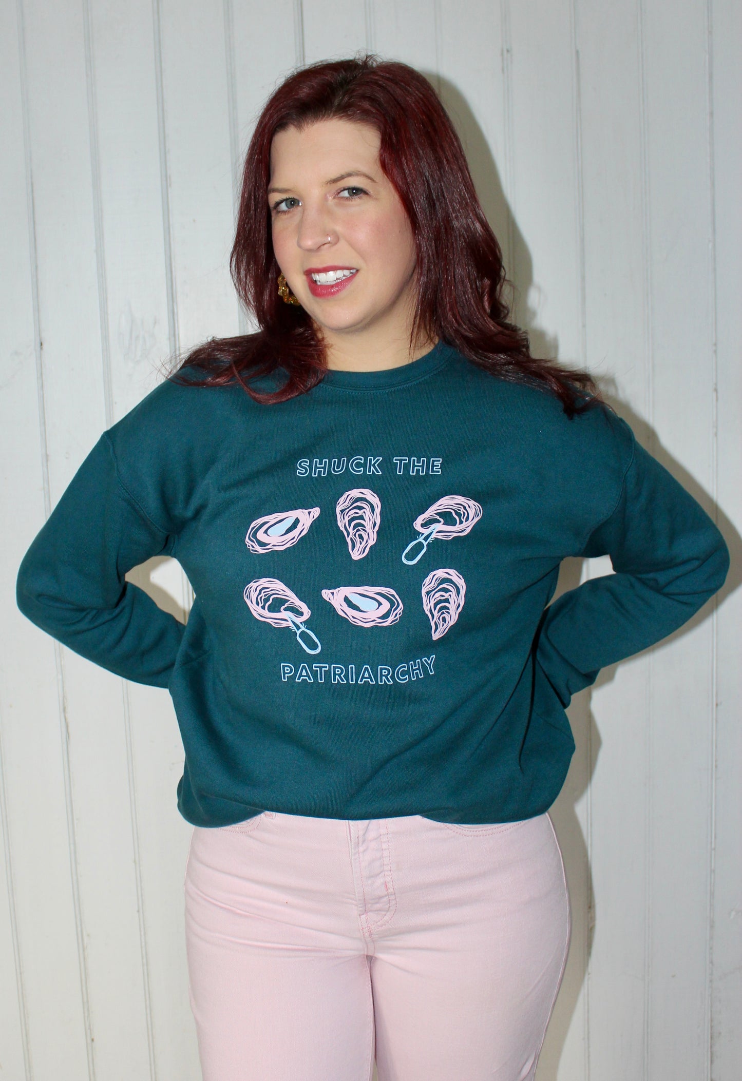 Shuck the Patriarchy Crewneck