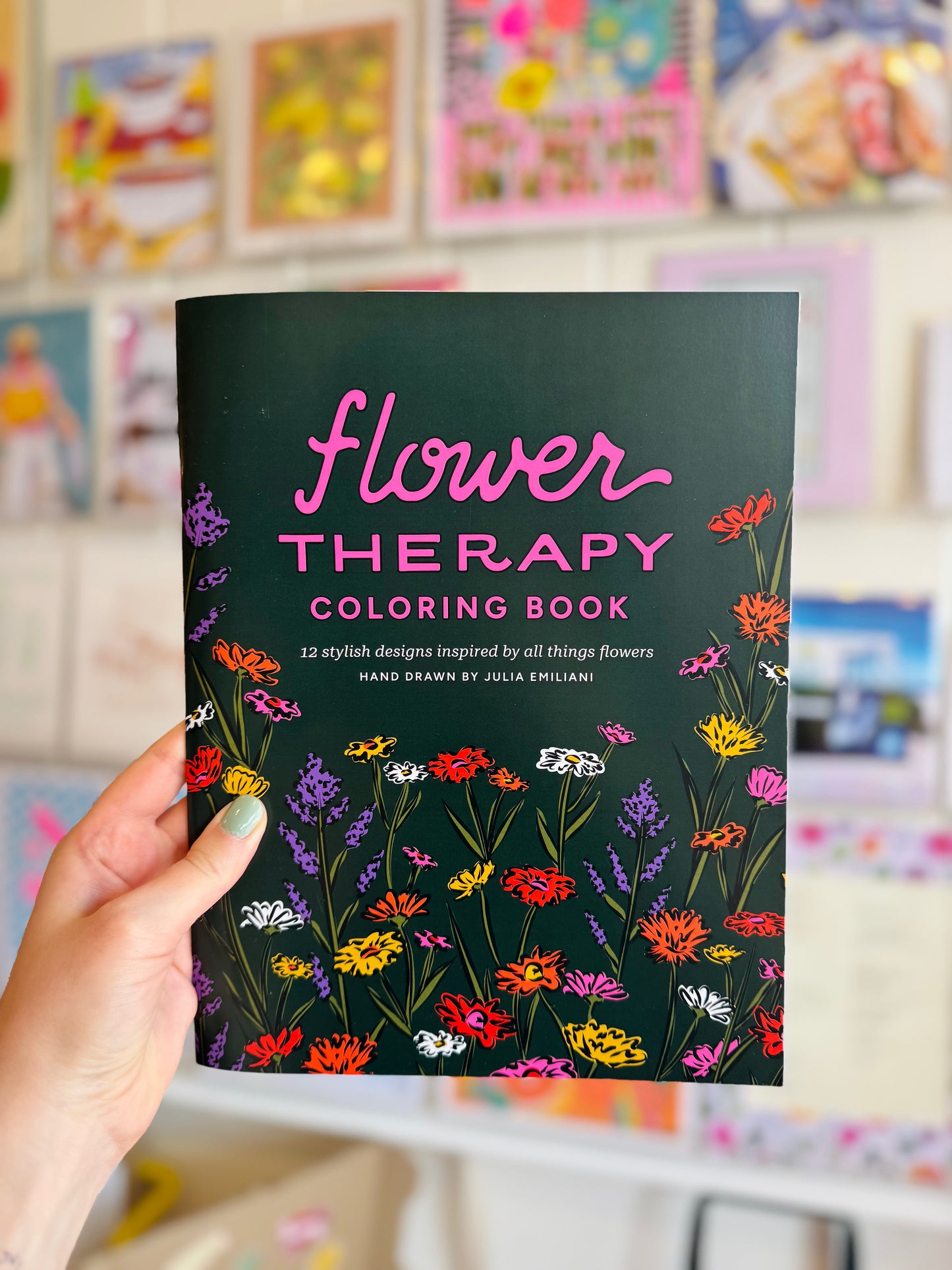 Flower Therapy Coloring Book - Julia Emiliani