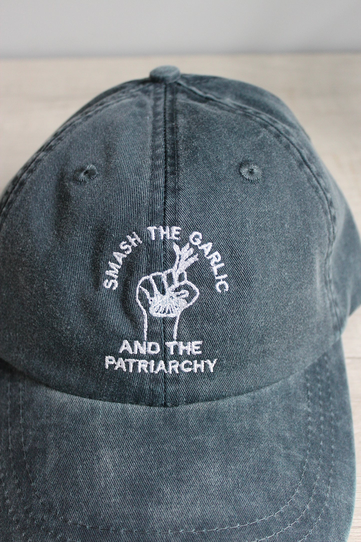 Smash the Garlic and the Patriarchy Baseball Hat