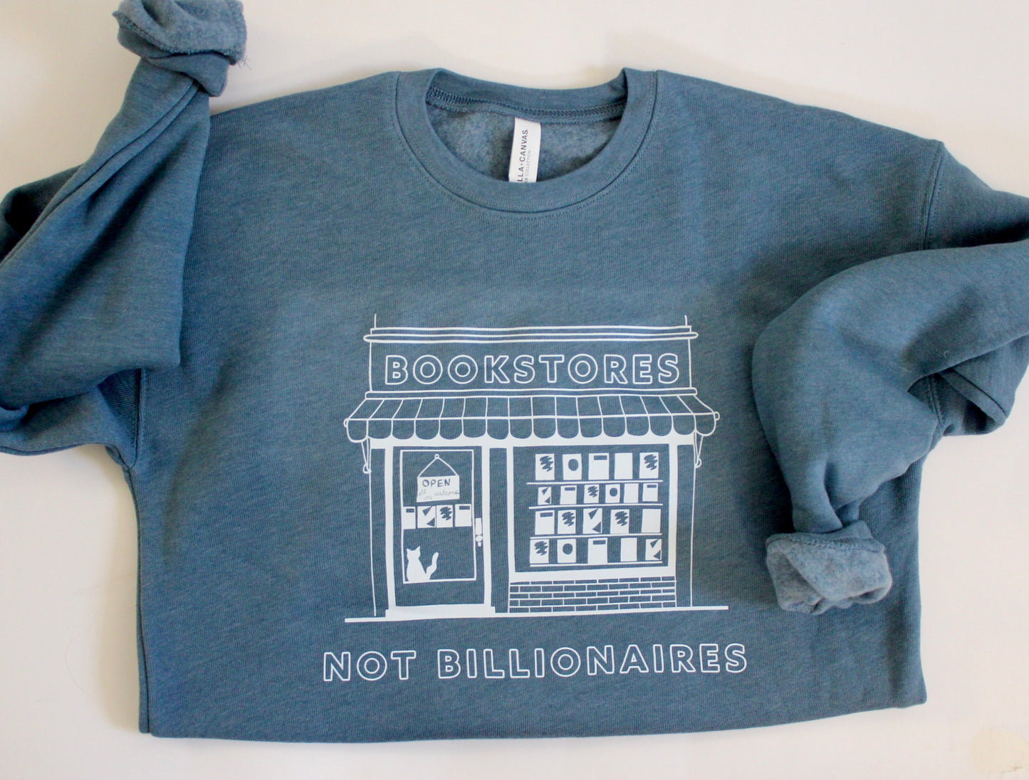 Bookstore Not Billionaires Crewneck Sweatshirt