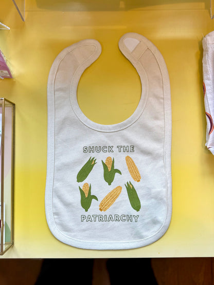 Shuck the Patriarchy Corn Baby Bib