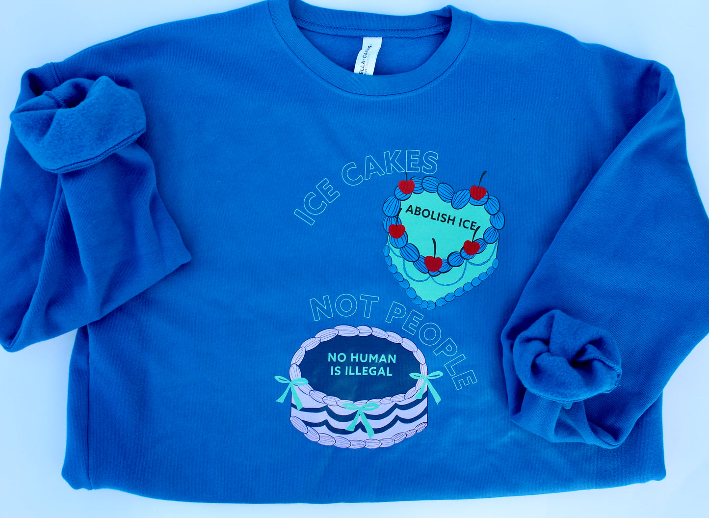 Icing Cakes Pro-Immigrant Crewneck Sweatshirt Unisex