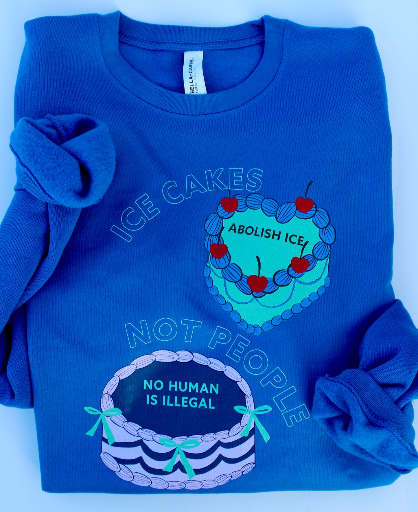 Icing Cakes Pro-Immigrant Crewneck Sweatshirt Unisex