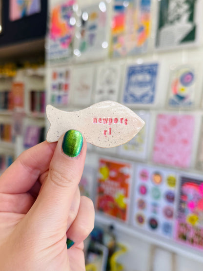 Small Fish Magnet - East Transit Pottery