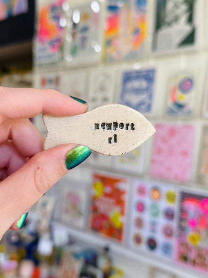 Small Fish Magnet - East Transit Pottery