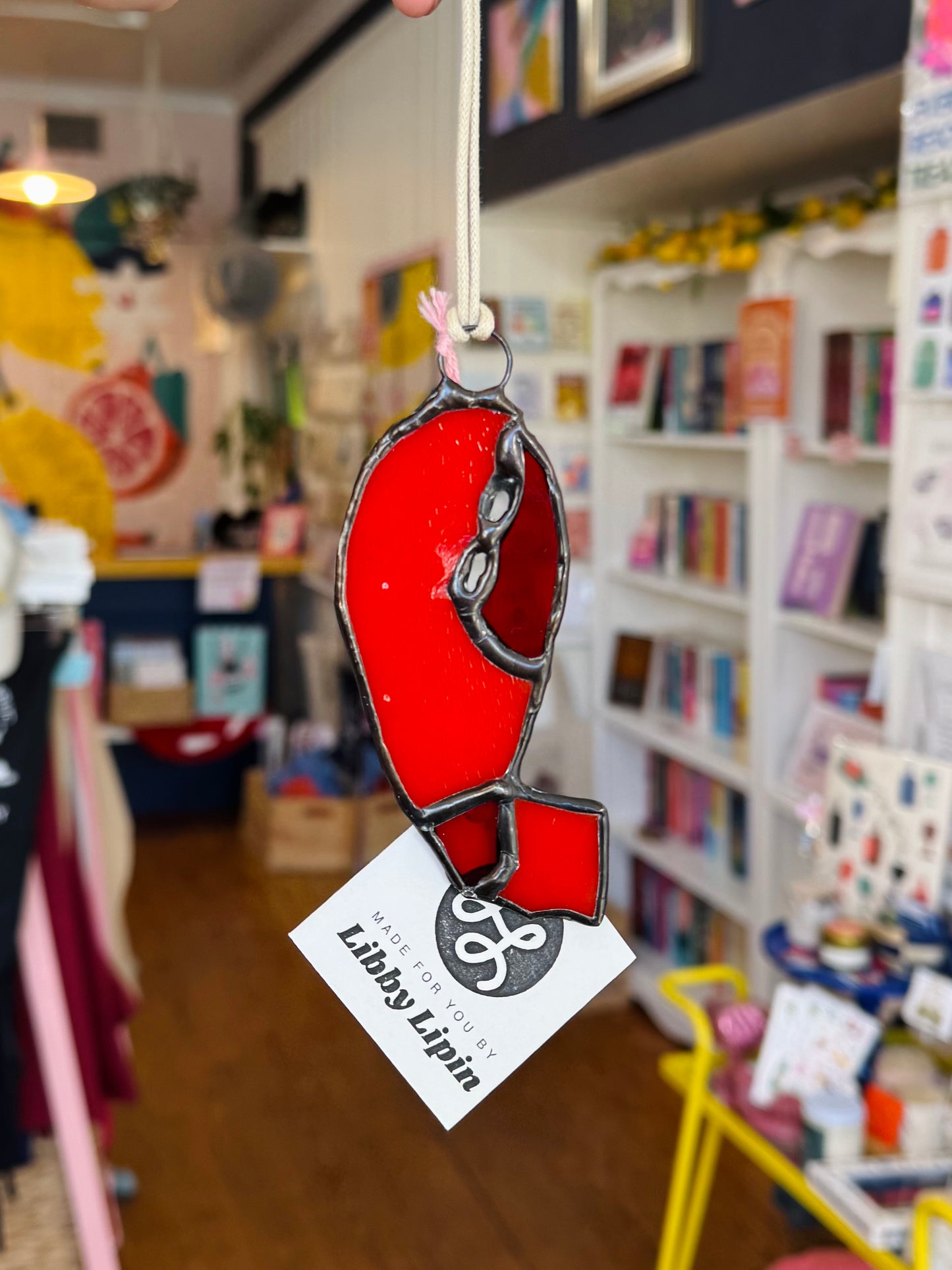 Lobster Claw Stained Glass- Libby's Stained Glass