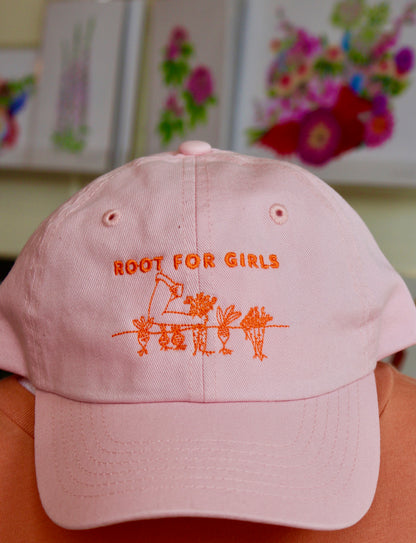 Root for Girls Youth Baseball Hat