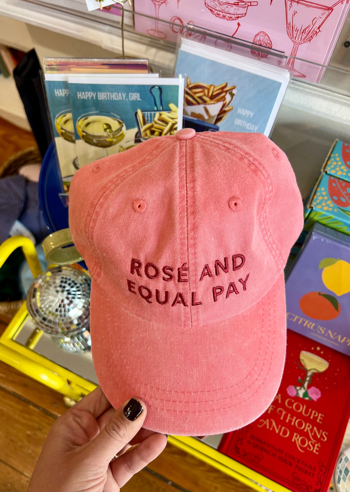 Rosé and Equal Pay Baseball Hat