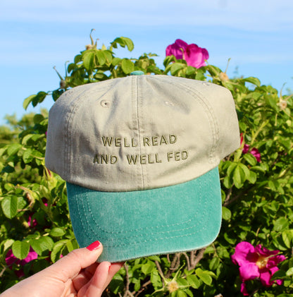 Well Read and Well Fed Baseball Hat