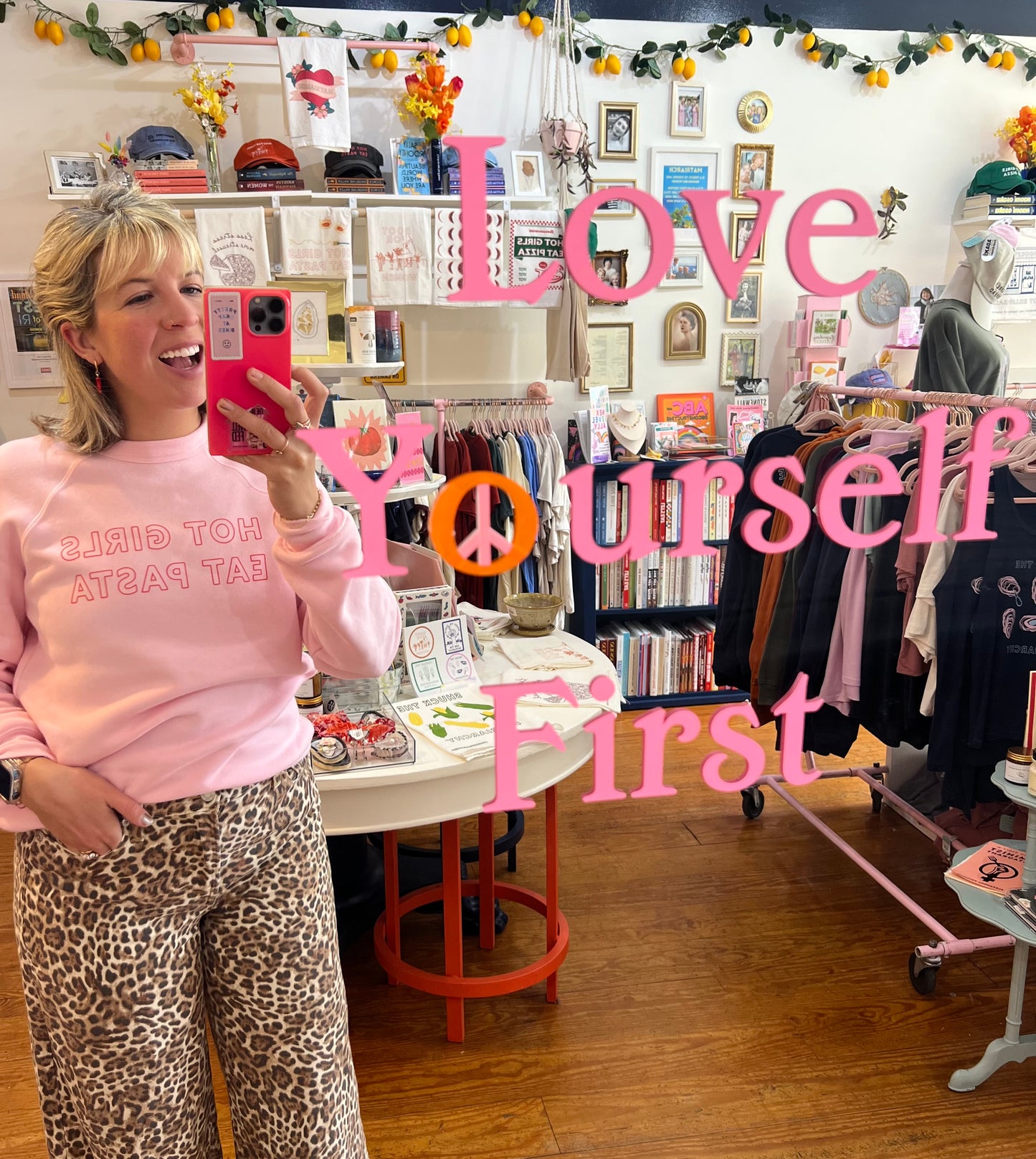 Hot Girls Eat Pasta Unisex Crewneck