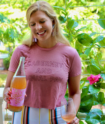 Cabernet and Equal Pay Crop Top