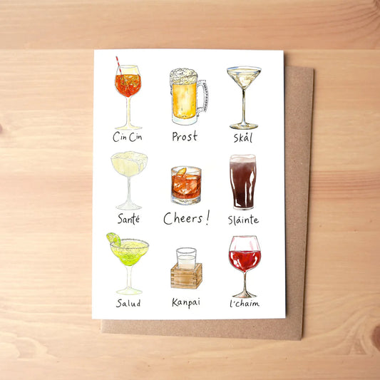 Marcella Kriebel Art & Illustration - International Cheers Card