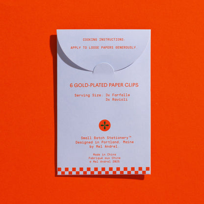 Pasta Paper Clips- Mel Andrel