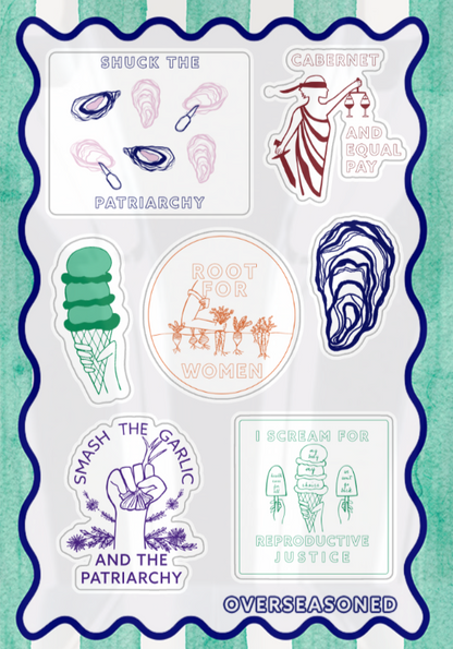 Overseasoned Sticker Sheet