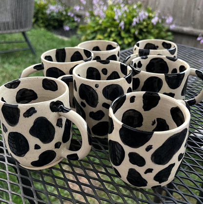Handmade Cow Mug - East Transit Pottery
