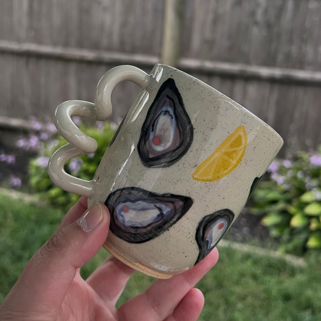 Handmade Oyster Mug - East Transit Pottery