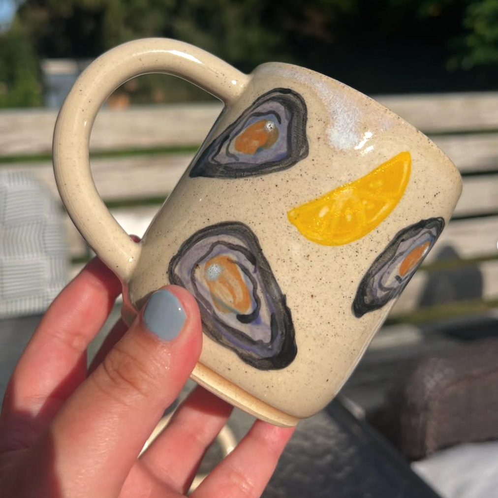 Handmade Oyster Mug - East Transit Pottery
