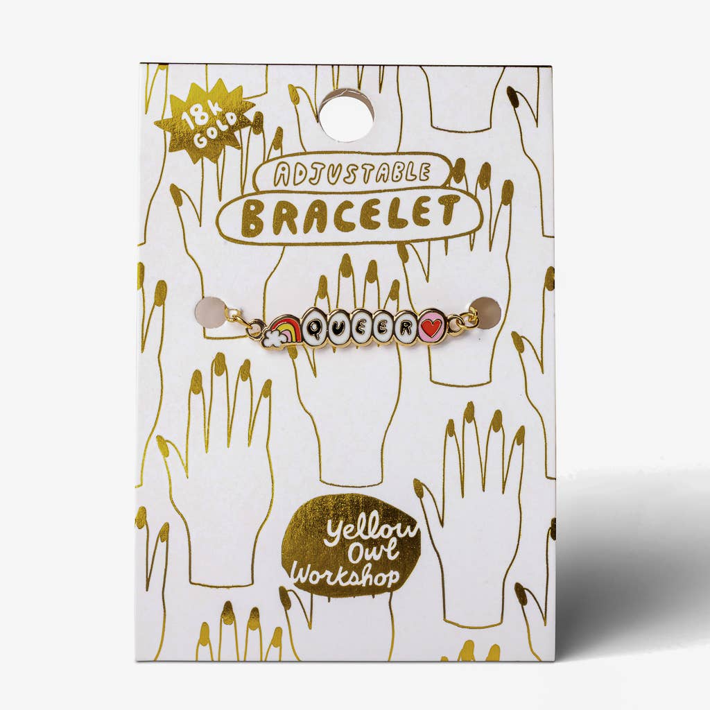 Queer Bracelet - 18k Gold Gilt Enamel