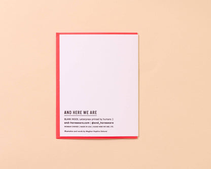 You Taught Me How To Be a Mom - Letterpress Mother's Day Card