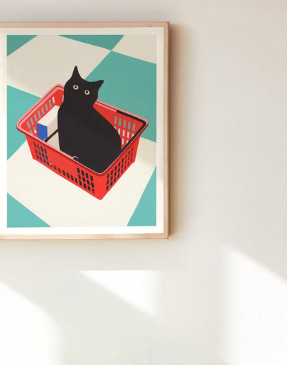 Black Cat Art Print- Jen Wang Studios