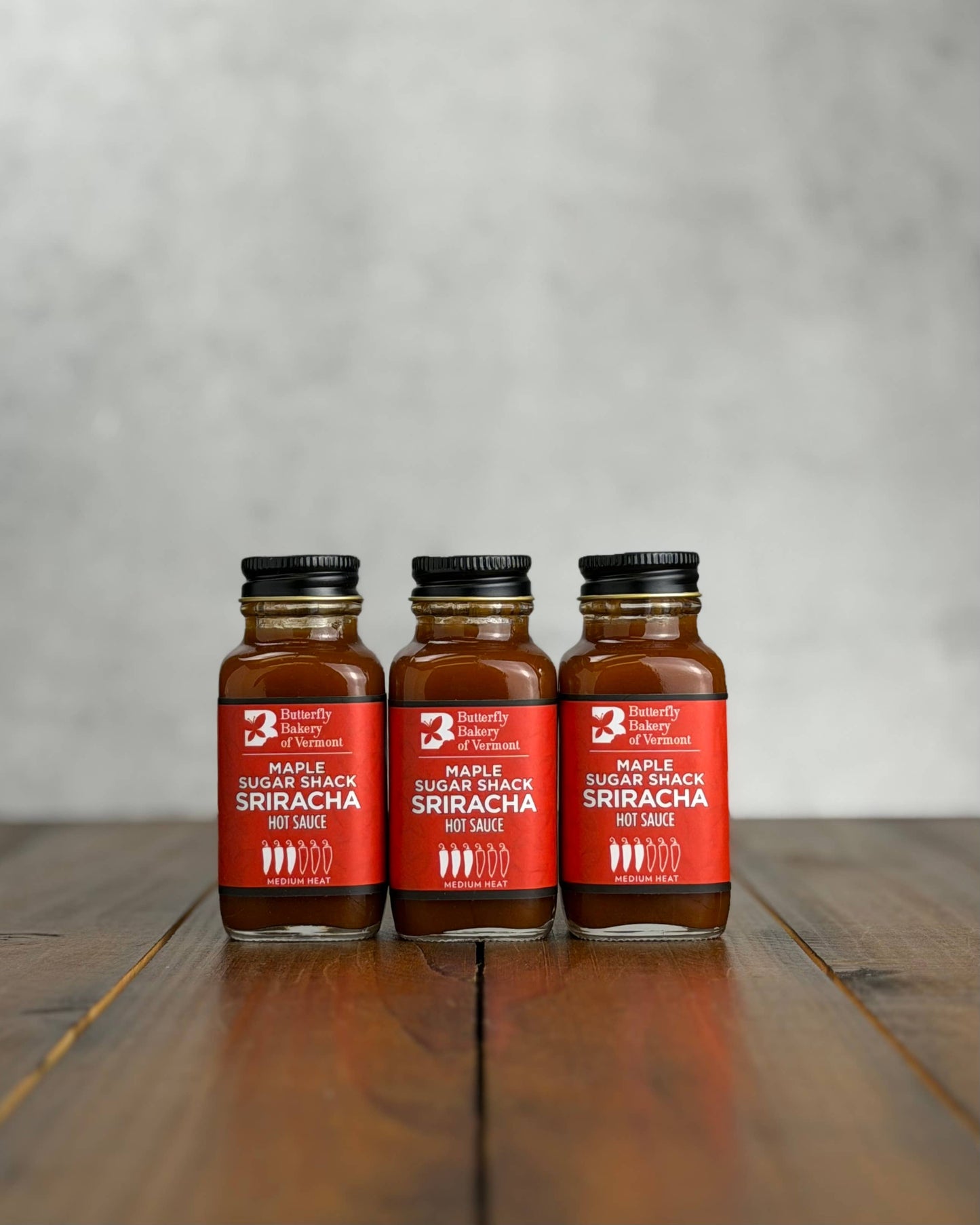 Maple Sugar Shack Sriracha Hot Sauce 2oz Mini Bottle - Butterfly Bakery of Vermont