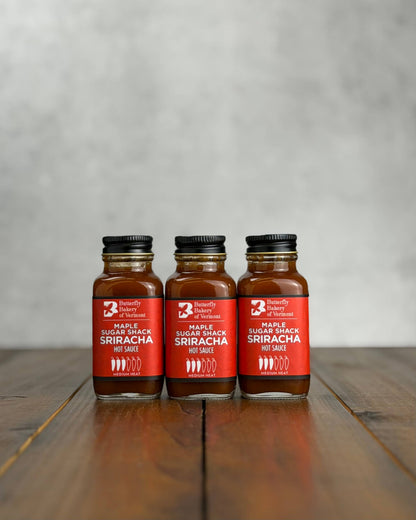Maple Sugar Shack Sriracha Hot Sauce 2oz Mini Bottle - Butterfly Bakery of Vermont