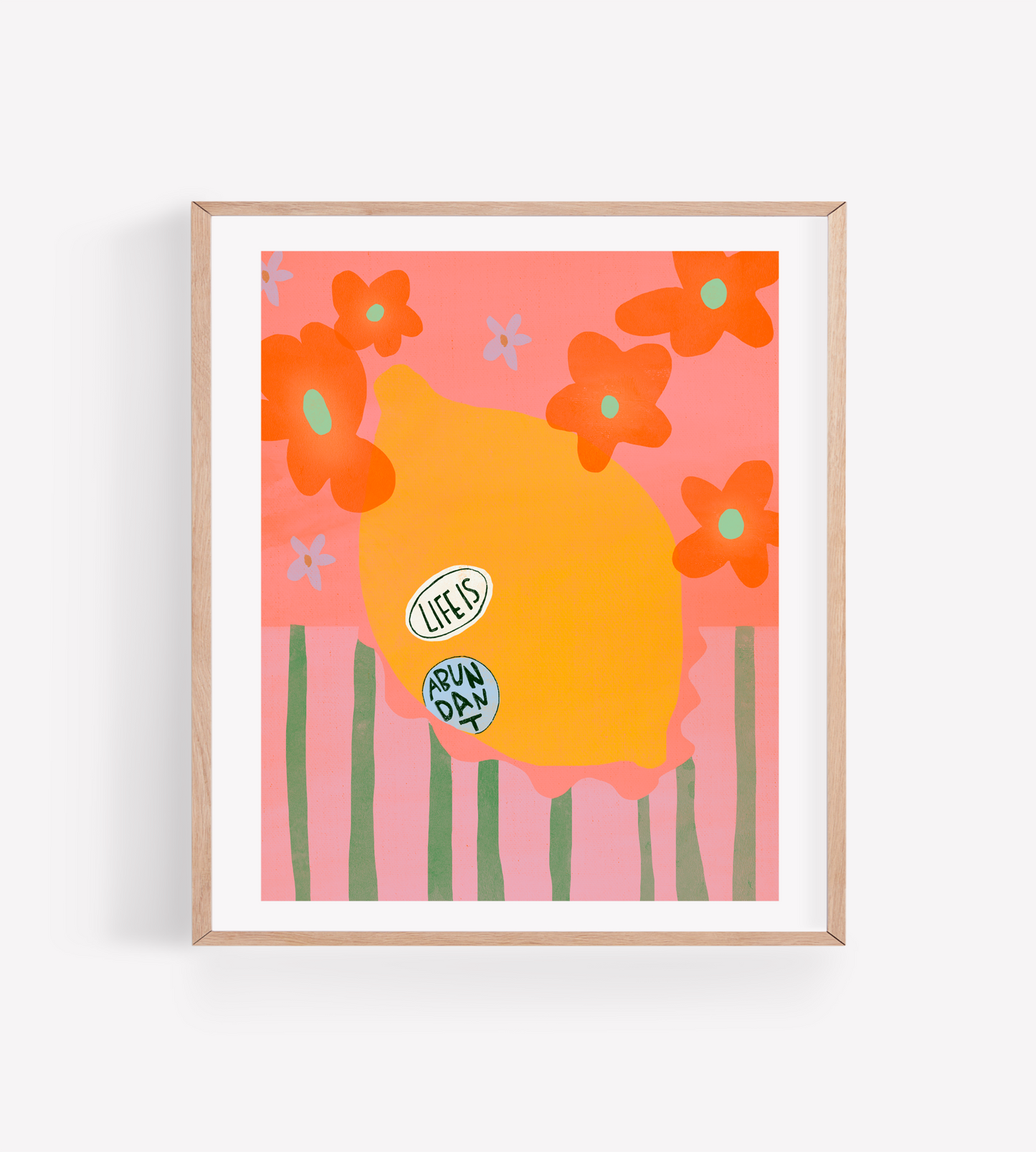 Lemon Life is Abundant Art Print: 8x10"