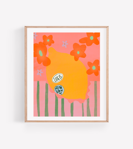 Lemon Life is Abundant Art Print: 8x10"