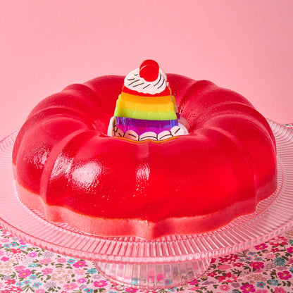 Jenny Lemons - Large Rainbow Jello Cake Hair Claw Clip