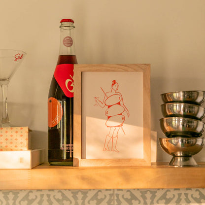 Miss Martini Mini Art Print: 5 x 7 in