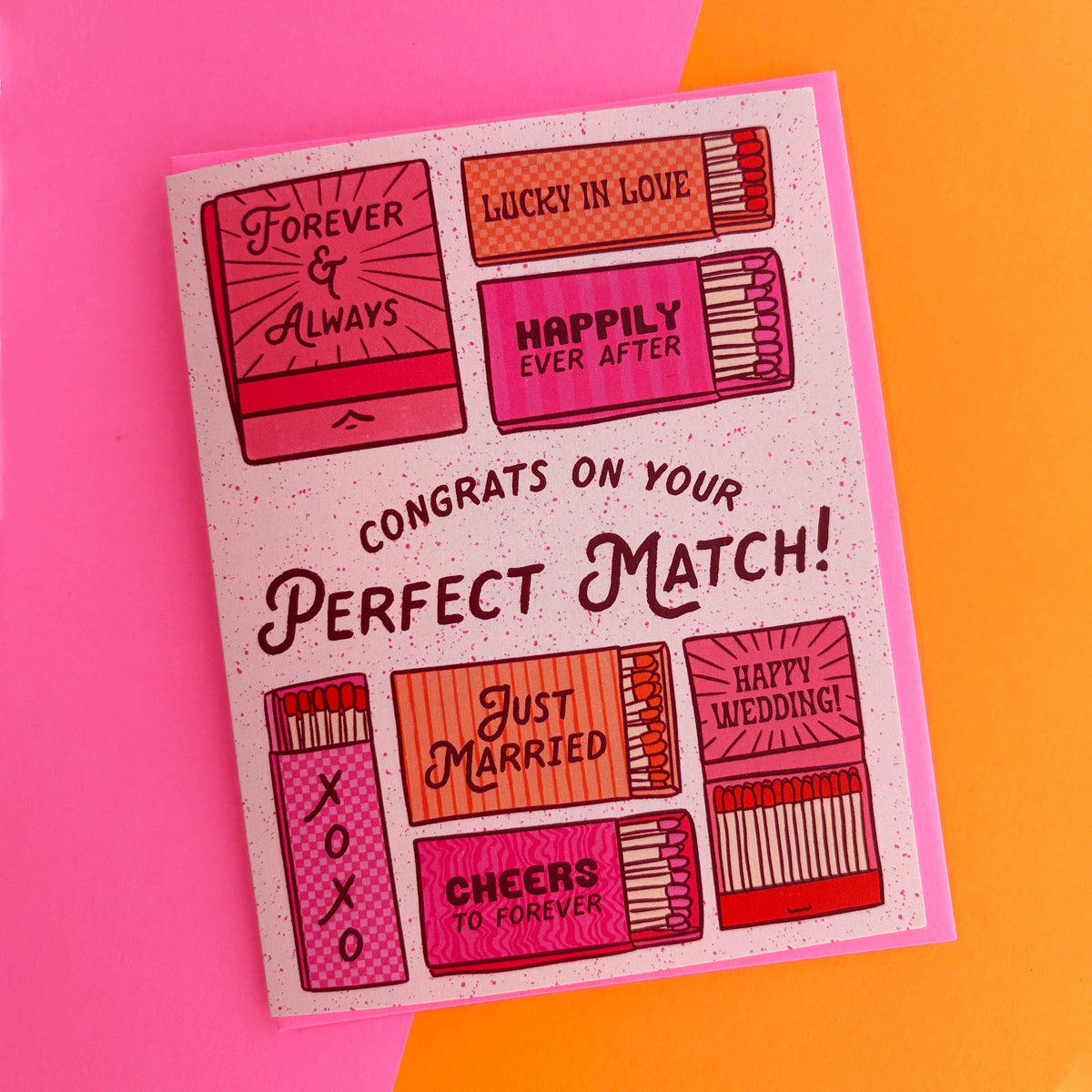 Perfect Match Wedding & Engagement Card- Boss Dotty Paper Co.