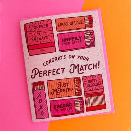 Perfect Match Wedding & Engagement Card- Boss Dotty Paper Co.