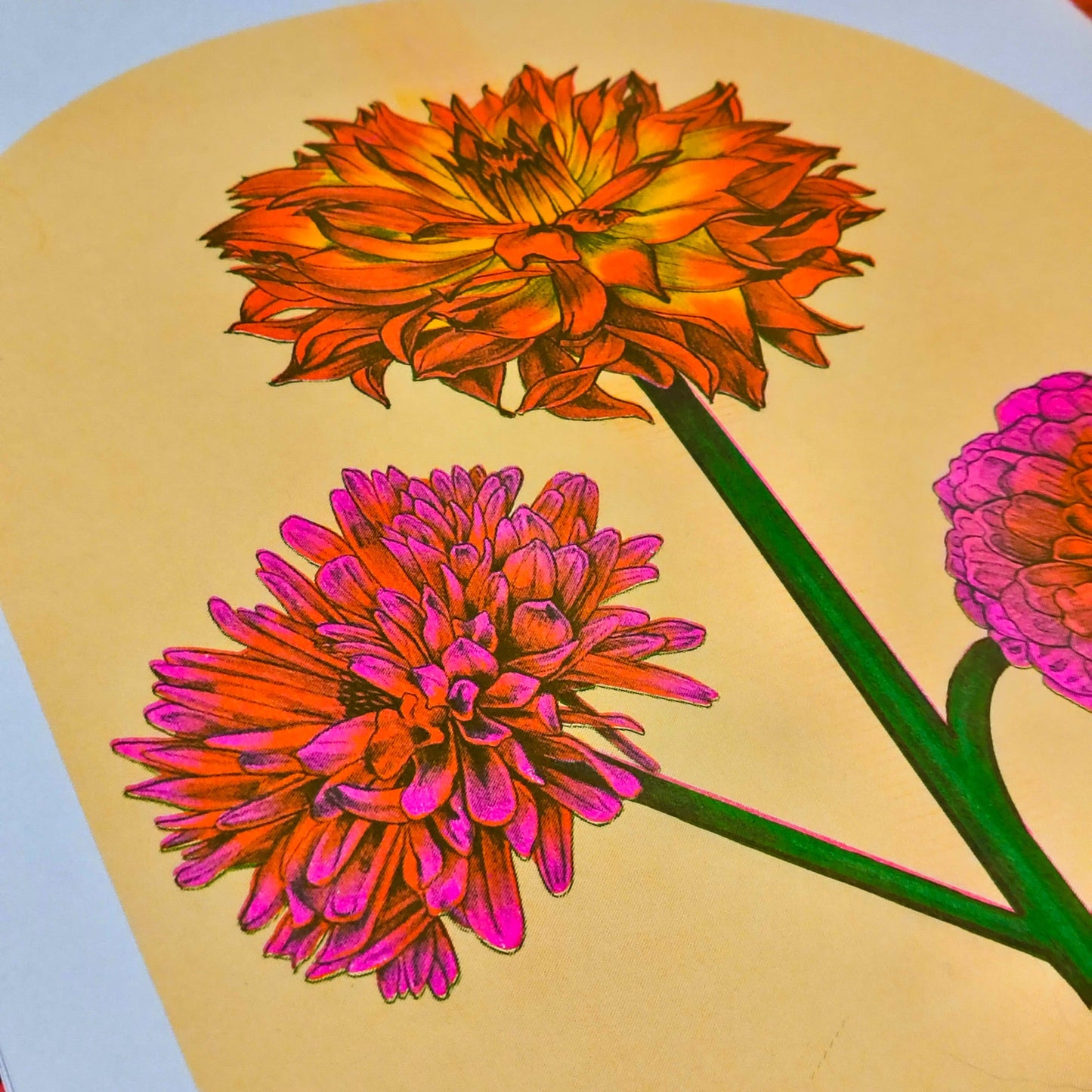 Magical Flower Riso Print
