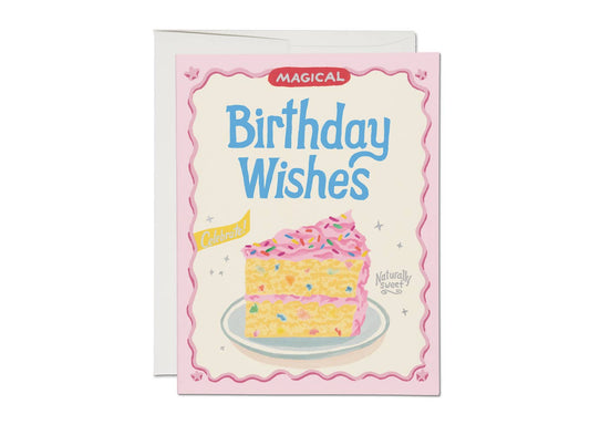 Red Cap Cards - Cake Mix birthday greeting card