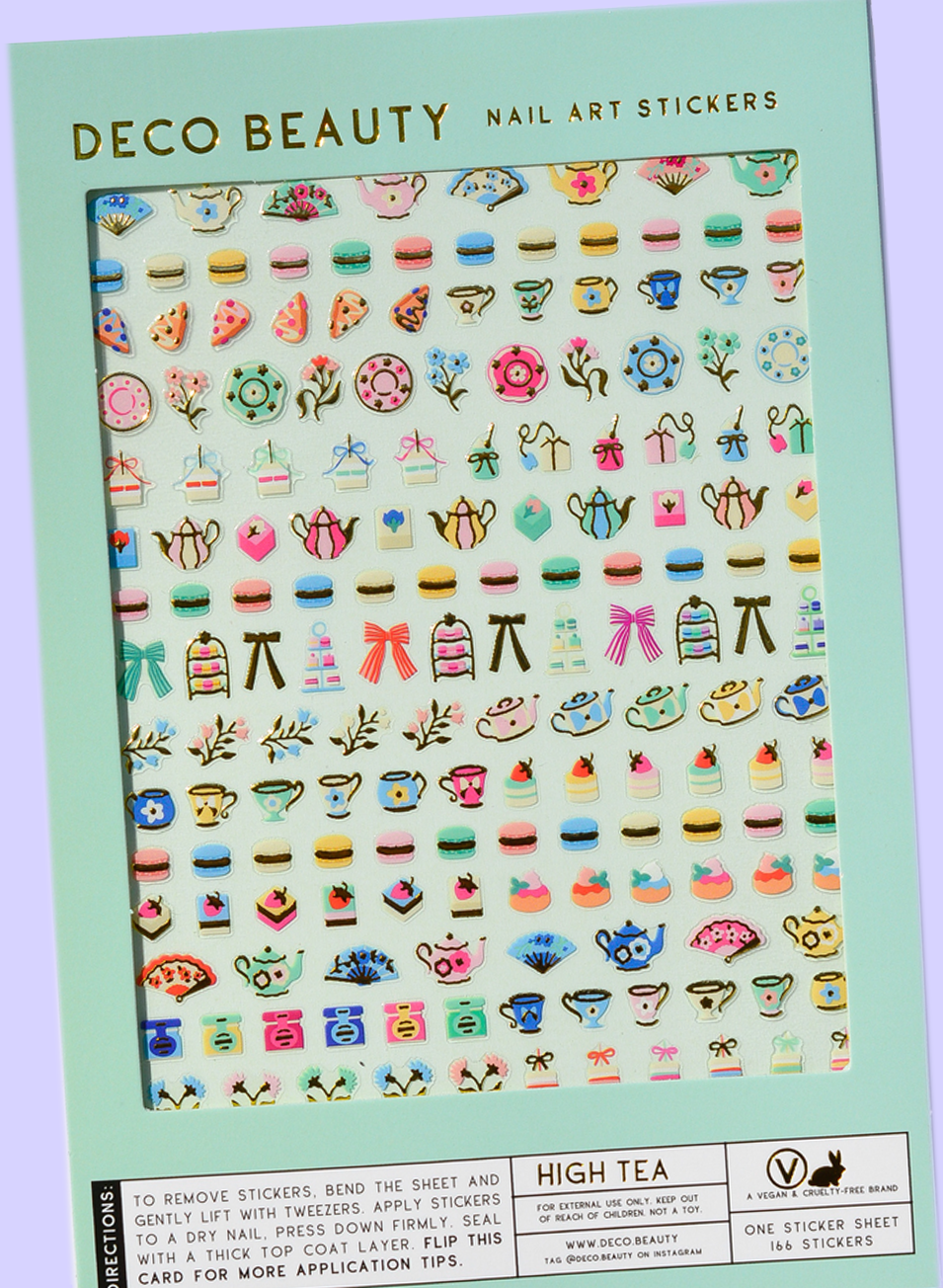 Nail Art Stickers - HIGH TEA - Deco Beauty
