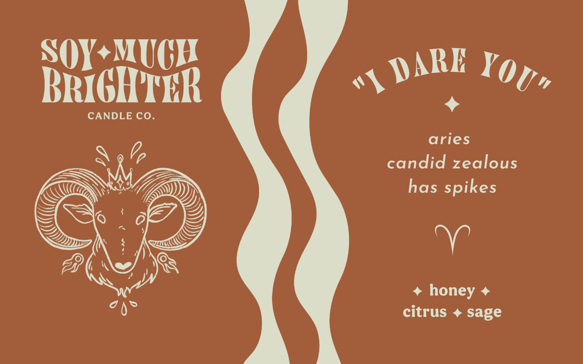 Aries Zodiac Soy Candle