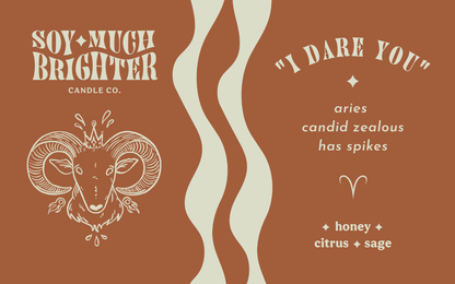 Aries Zodiac Soy Candle