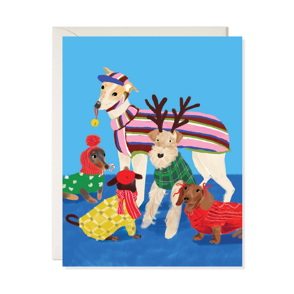 Christmas Dogs Card- Karen Schipper