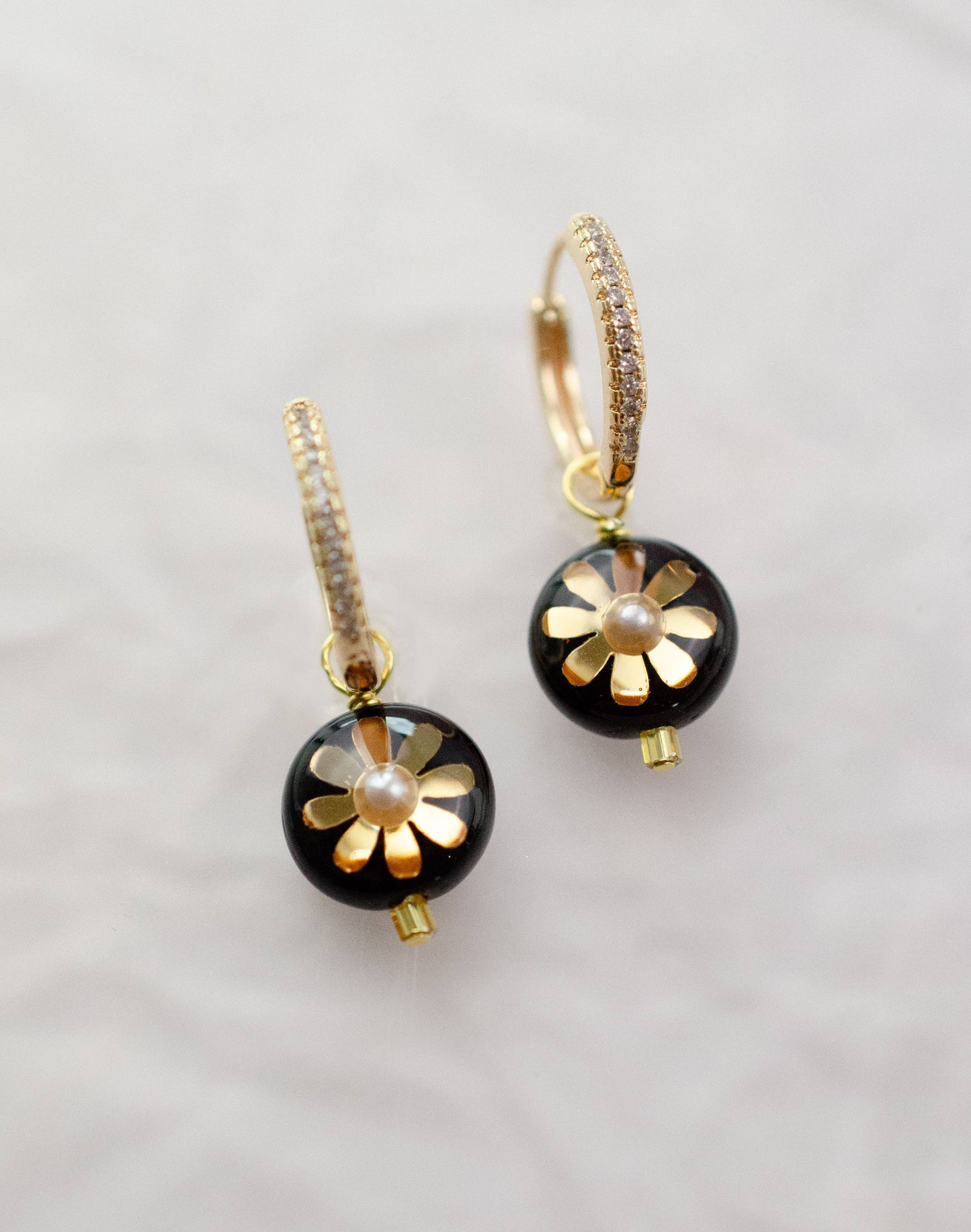 Jill Makes - Mira Flower Dangle Earrings