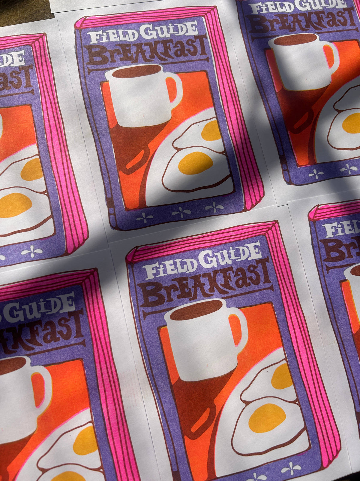 Breakfast Field Guide Mini Riso Print - Alex Luciano