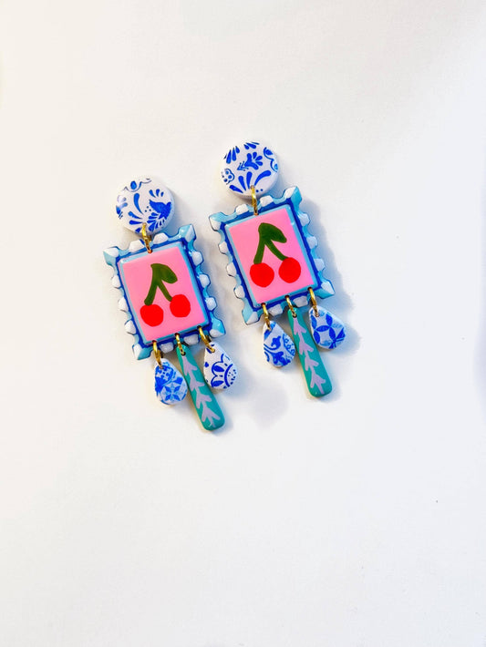 Summer Foodie: Blue Earrings