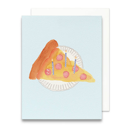 Pizza Slice Birthday Greeting Card