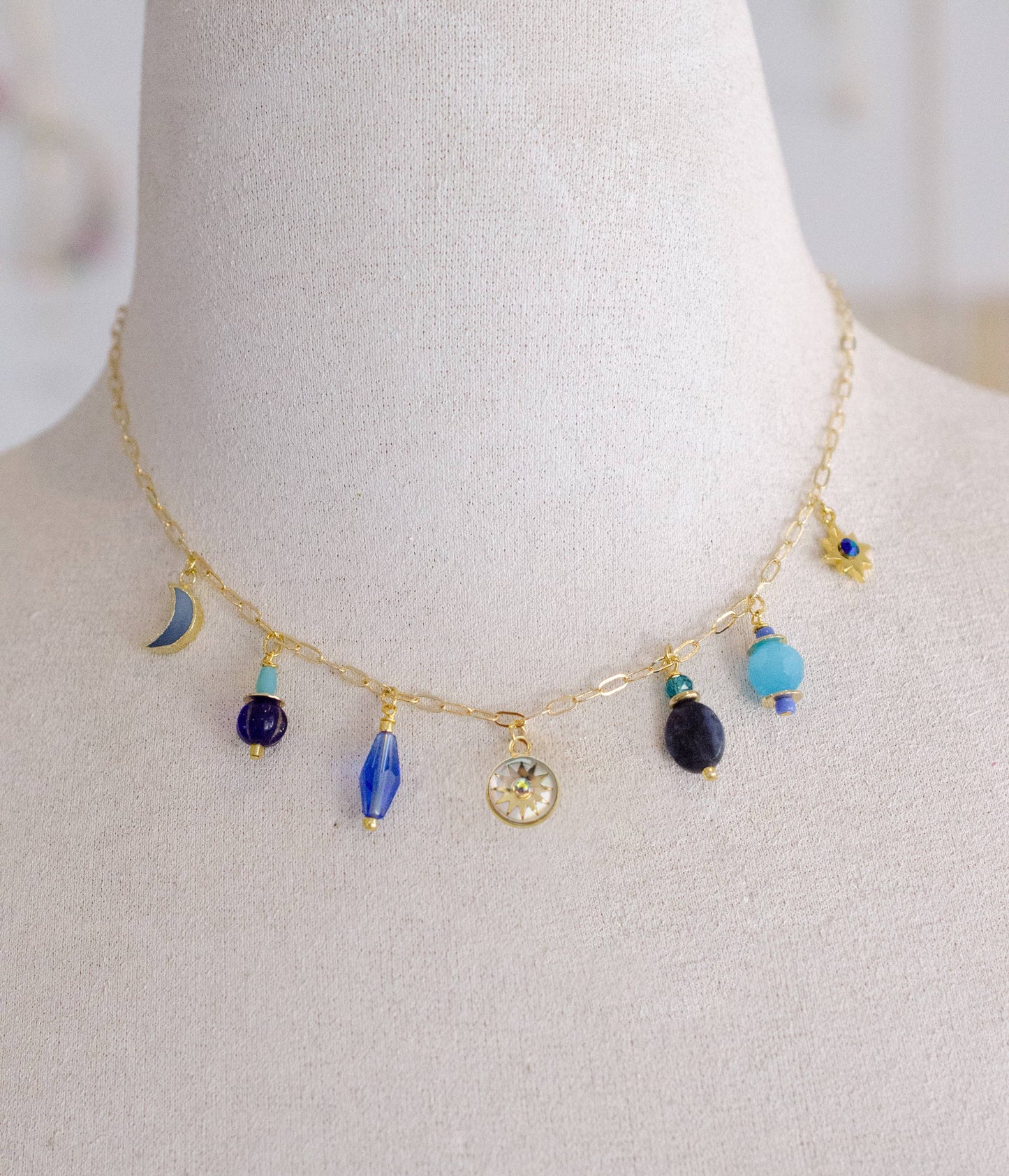 Jill Makes - Pearl Zodiac Water Sign Charm Necklace