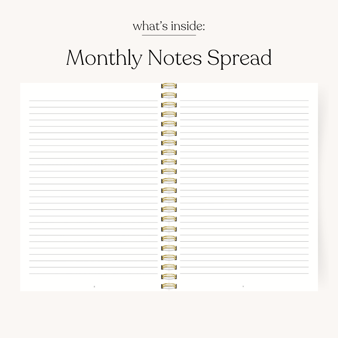 Forget Me Nots 2026 Yearly Planner: 7x9 Elyse Breanne Design