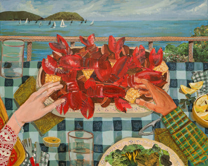 New England Lobster Art Print