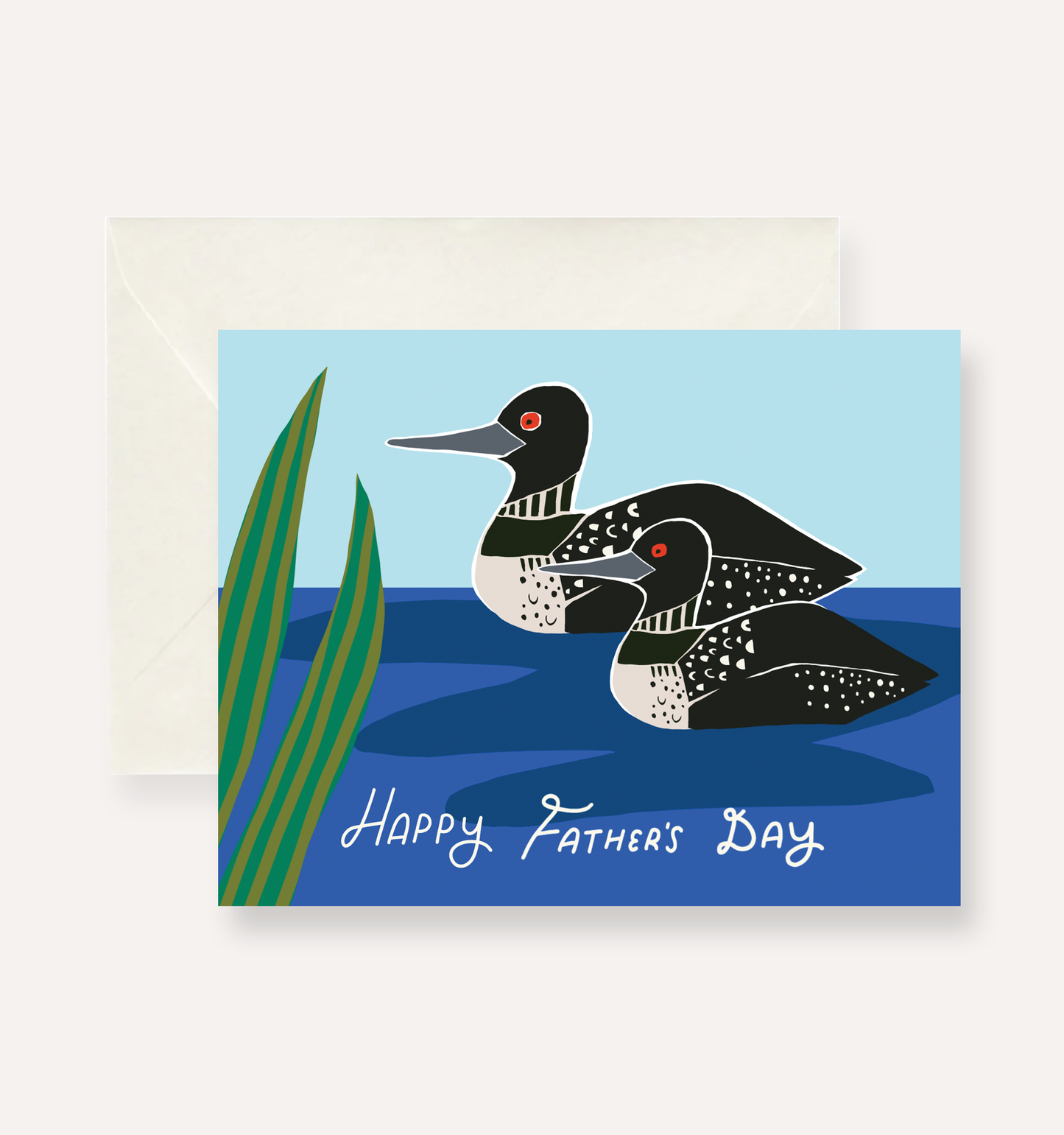 Happy Father's Day Loon Greeting Card