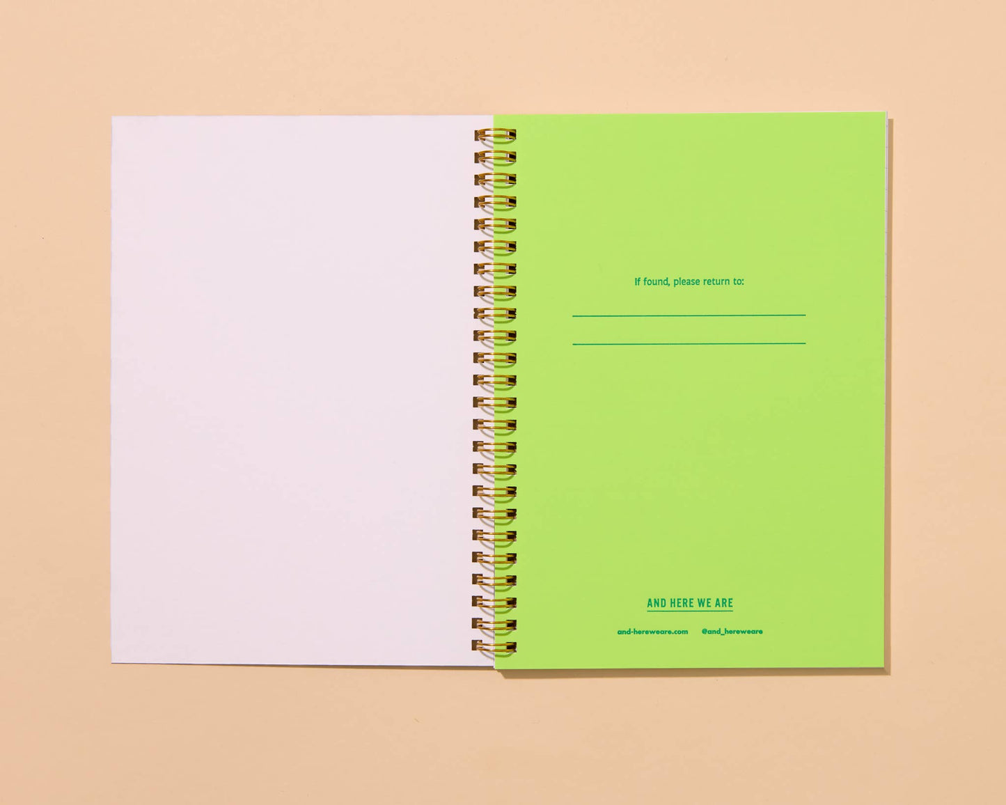 Letterpress Spiral Notebook—Dinner Party